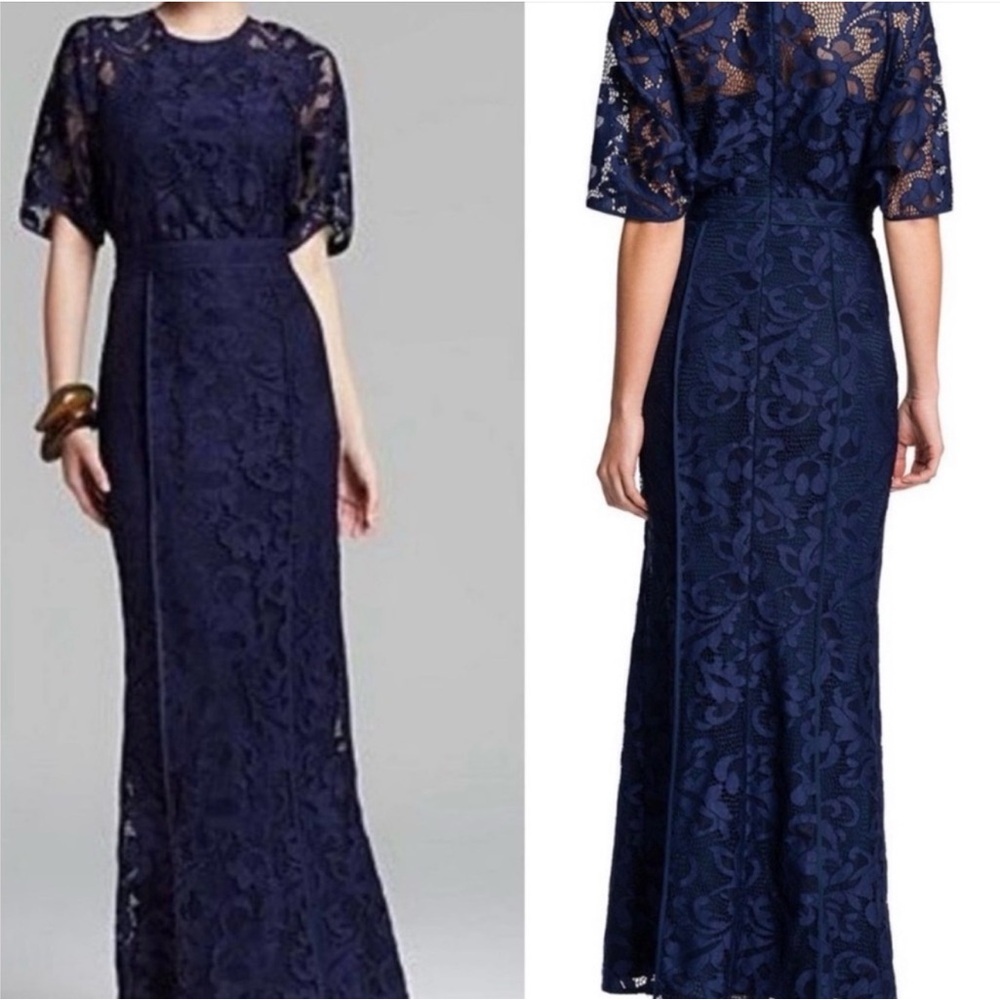 NWT Cynthia Steffe Mara Lace Maxi Gown Size 0